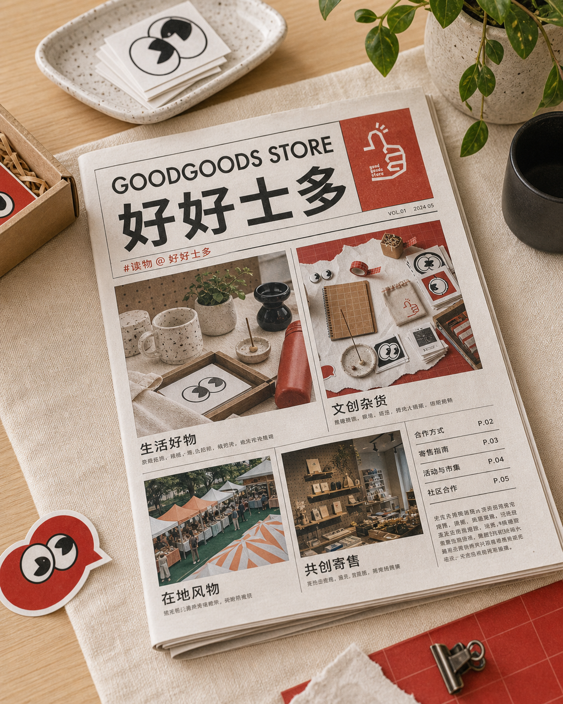 好好士多报纸视觉