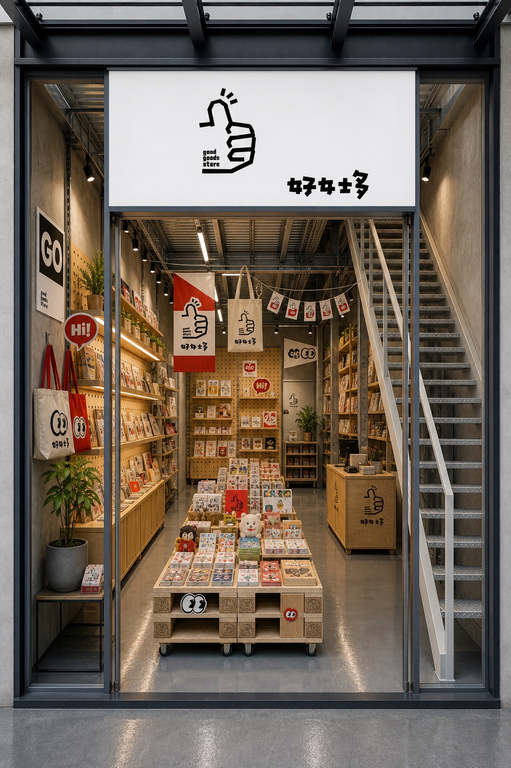 好好士多门店外观视觉
